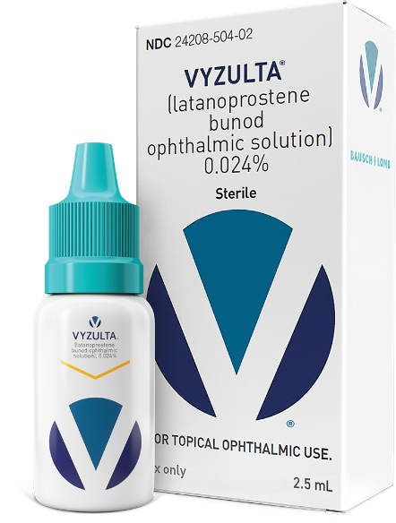 image of VYZULTA&reg; bottle and packaging